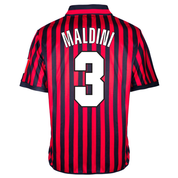 AC Milan 2000 Centenary Maldini No 3 Retro Shirt