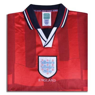 England 1998 Away World Cup Finals No7 Beckham